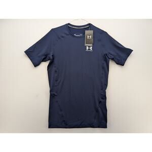 NWT Under Armour HeatGear Compression Short Sleeve in Midnight Navy size Medium
